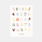 PAPER COLLECTIVE Alphabet Spaghetti colourful (English) - 50x70 Art print