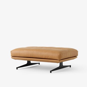 &Tradition Inland AV21 - Noble Black Leather/Polished aluminium