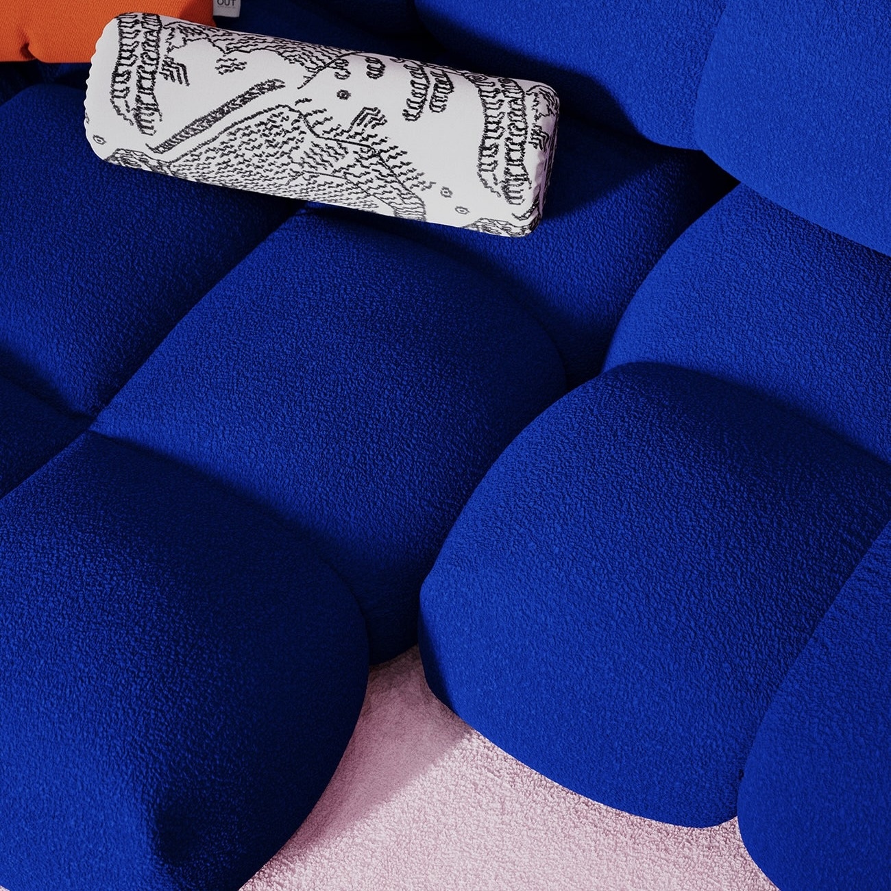 OBJEKTE UNSERER TAGE Sander Sofa Design 06 Max Left - Steelcut 0562 Sienna Red