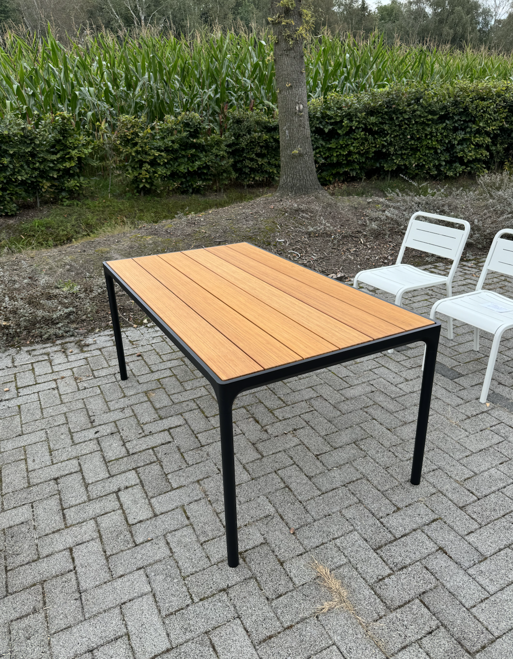 Houe FOUR Table 160 cm - Table Top in Bamboo Black Frame - 1 AVAILABLE AT THIS PRICE