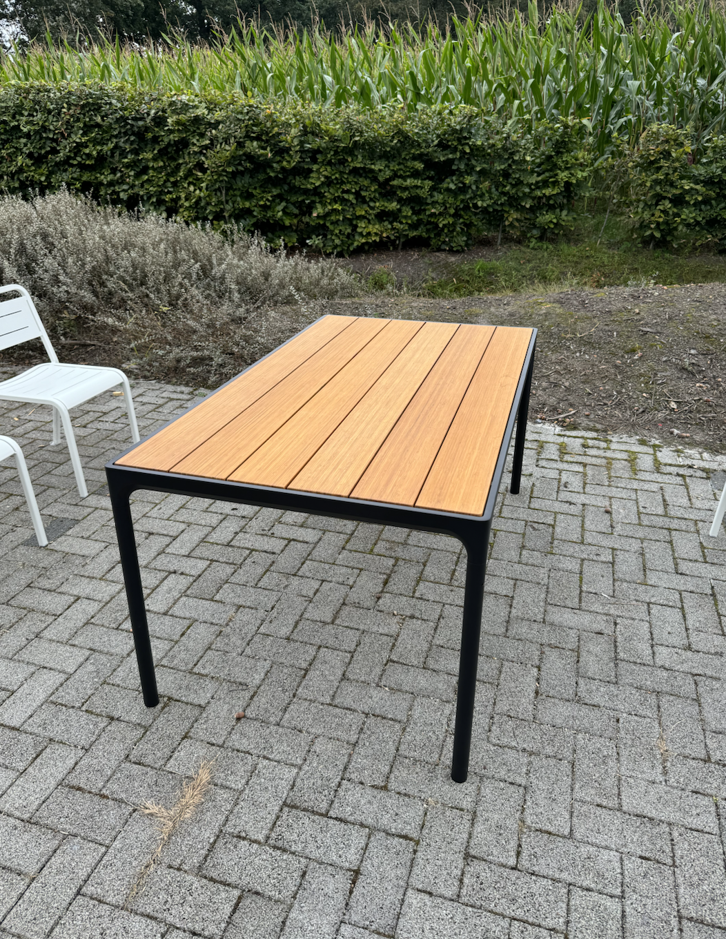 Houe FOUR Table 160 cm - Table Top in Bamboo Black Frame - 1 AVAILABLE AT THIS PRICE