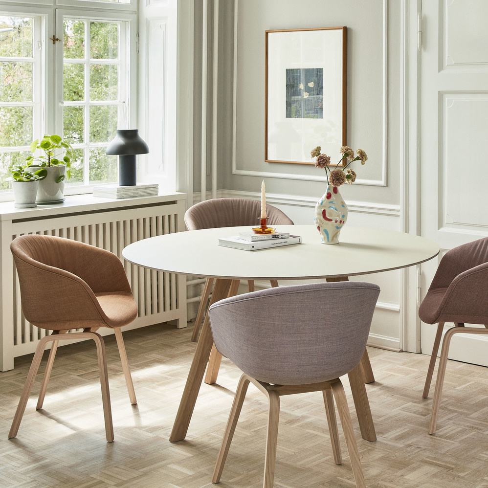 HAY AAC23 Soft Chair (About A Chair22) - Lacquered oak Re-wool/128 w. felt glider - SHOWROOM MODEL  SET OF 2