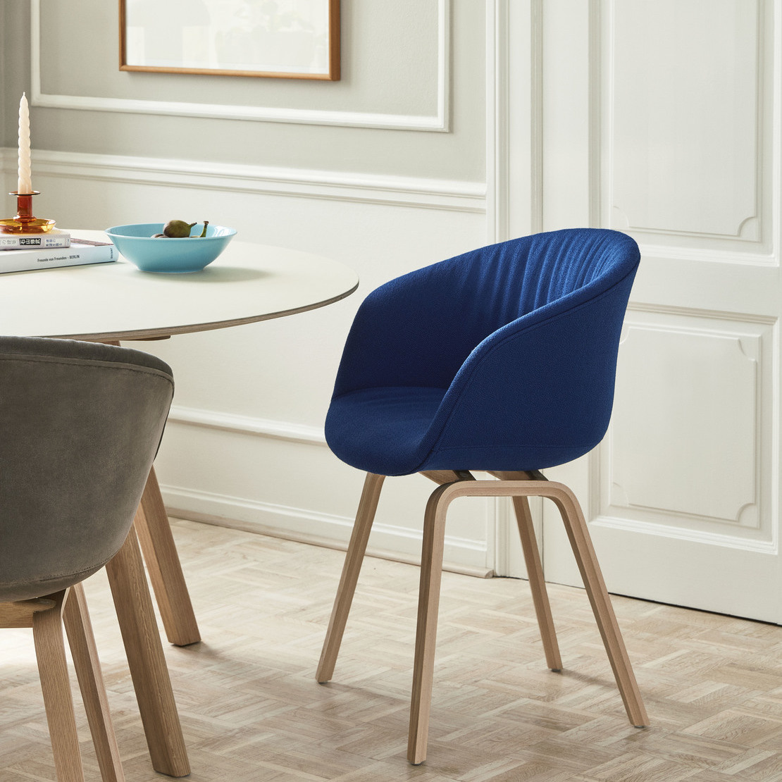 HAY AAC23 Soft Chair (About A Chair22) - Lacquered oak Re-wool/128 w. felt glider - SHOWROOM MODEL  SET OF 2