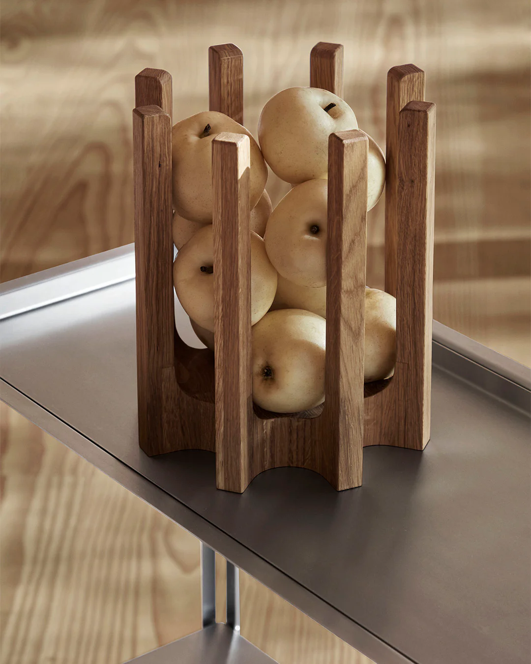 Kristina Dam Column Bowl - Warm Lacquered Oak