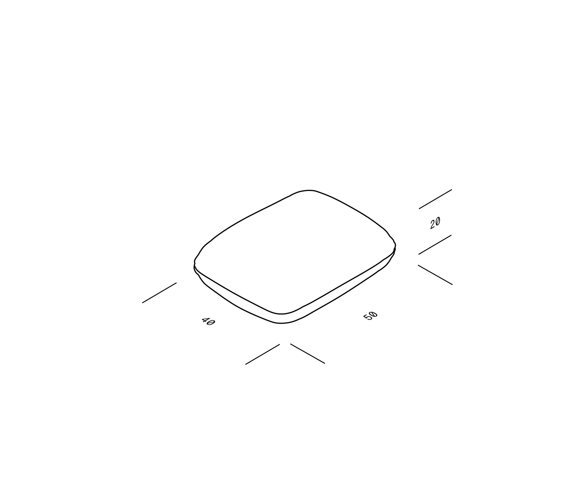 OBJEKTE UNSERER TAGE Sander Accessoires Cushion - Hug Me 032