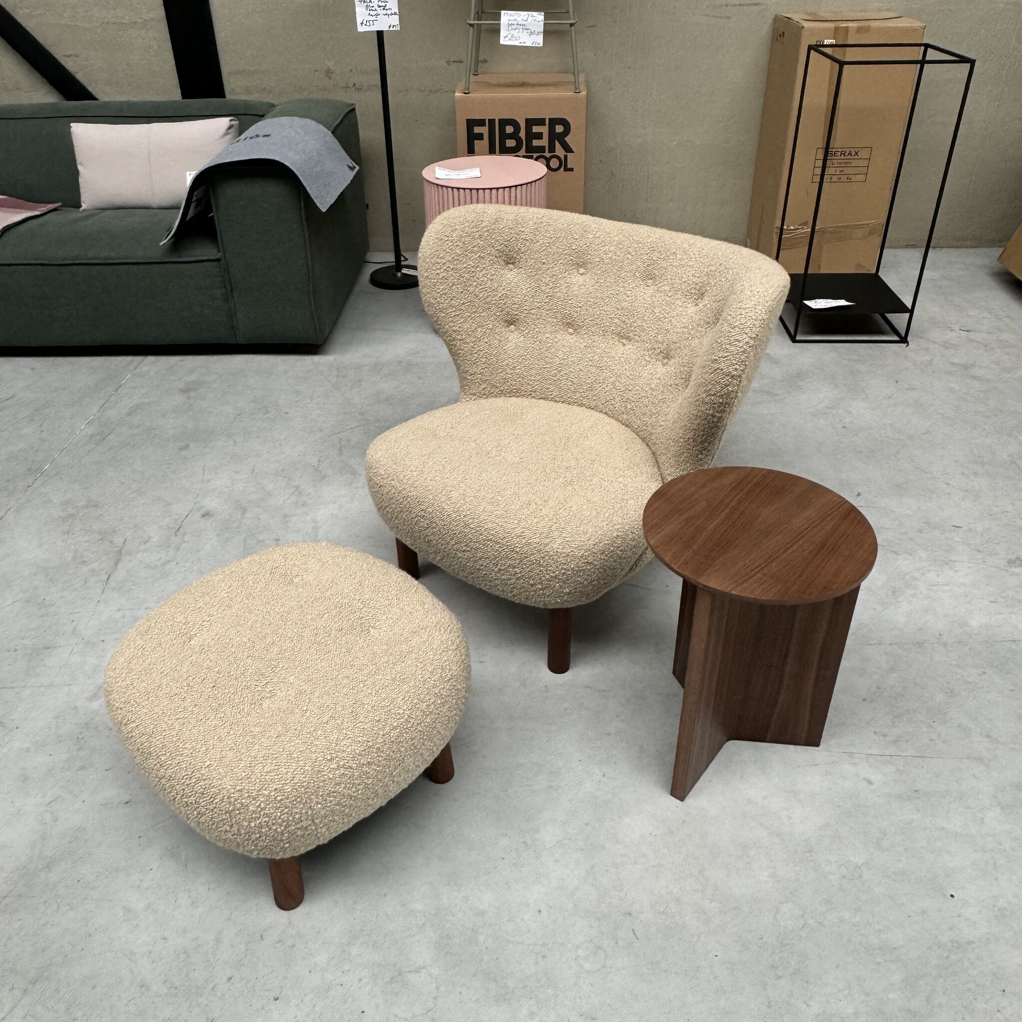 &Tradition Little Petra Loungeset - Karakorum 003/Walnut - SHOWROOM MODEL
