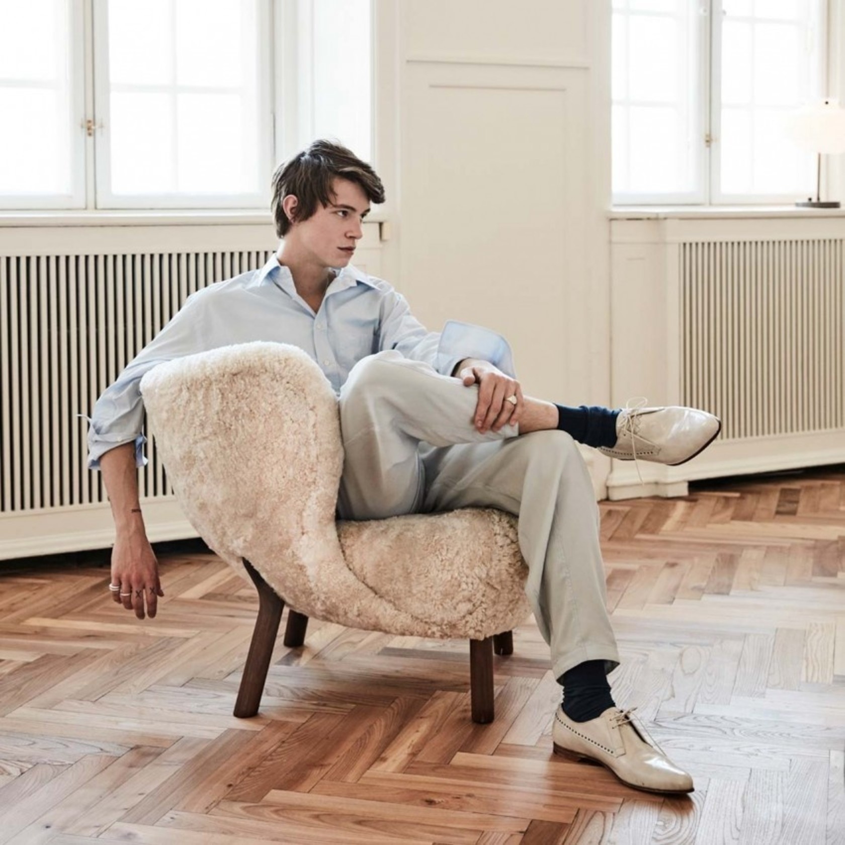 &Tradition Little Petra Loungeset - Karakorum 003/Walnut - SHOWROOM MODEL