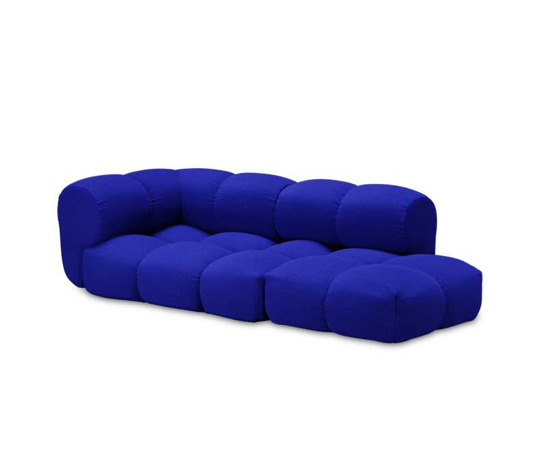 OBJEKTE UNSERER TAGE Sander Sofa Design 05 Left - Berlin 641 Cobalt Blue