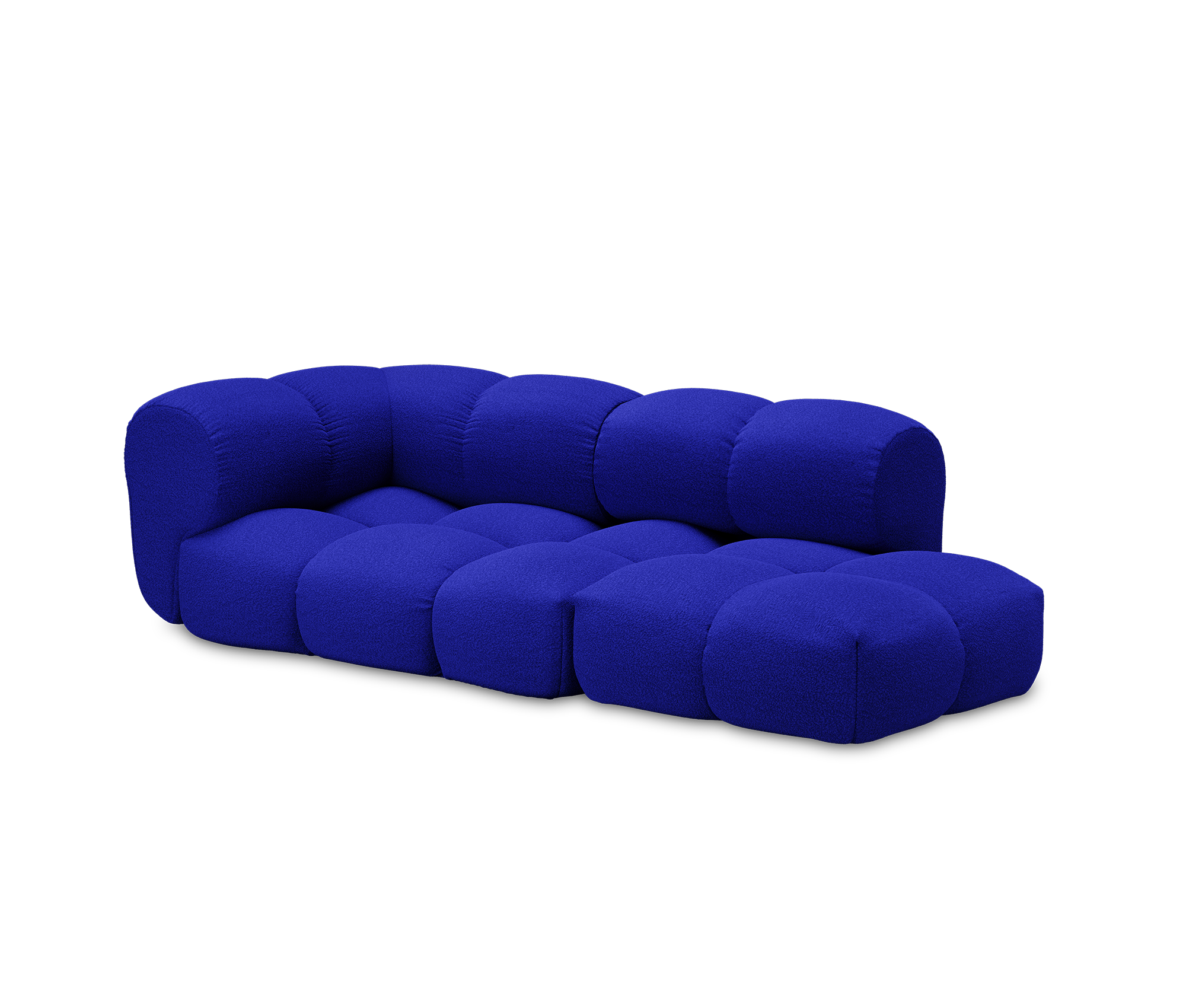 OBJEKTE UNSERER TAGE Sander Sofa Design 05 Left - Berlin 641 Cobalt Blue