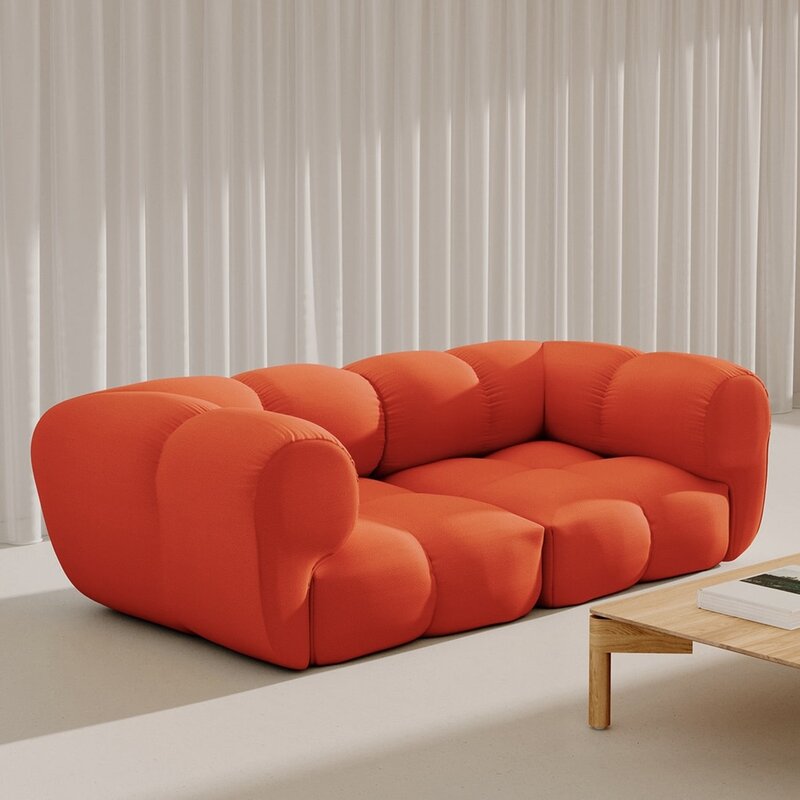 OBJEKTE UNSERER TAGE Sander Sofa Design 05 Left - Berlin 641 Cobalt Blue