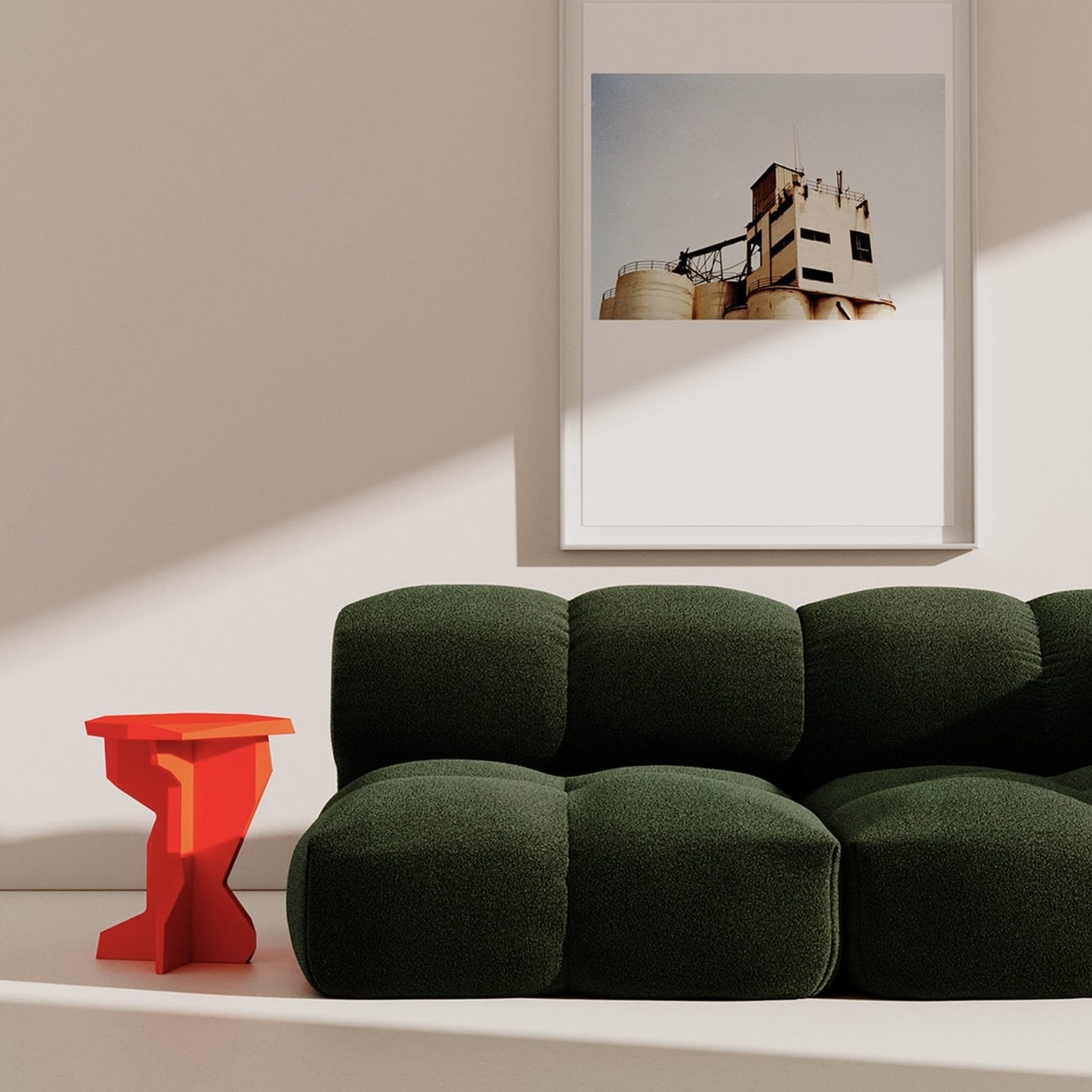 OBJEKTE UNSERER TAGE Sander Sofa Loveseat - Vidar 0956 Olive Green