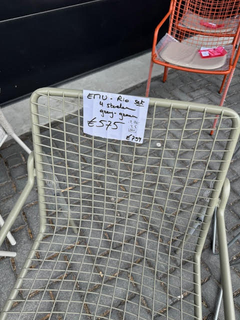 EMU Rio R50 Chair Grey-Green Set of 4 - 2 Chair + 2 Armchair