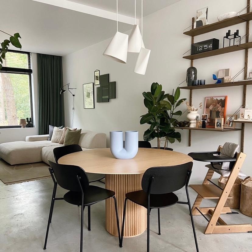 Moebe Ceramic Pendant - Wide - White