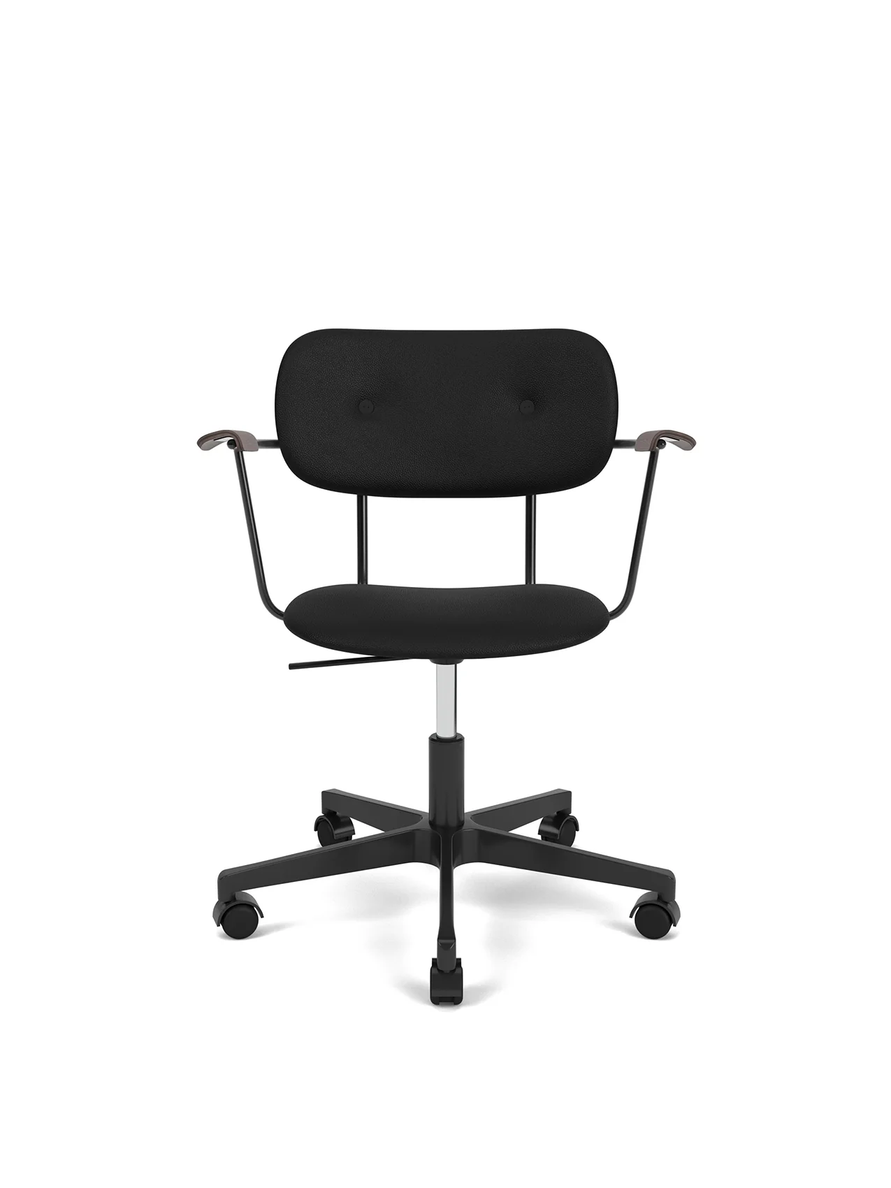 Audo Copenhagen Co Task Chair, Fully Upholstered, w/armrest, Black base