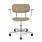 Audo Copenhagen Co Task Chair, Fully Upholstered w/armrest, Aluminium base