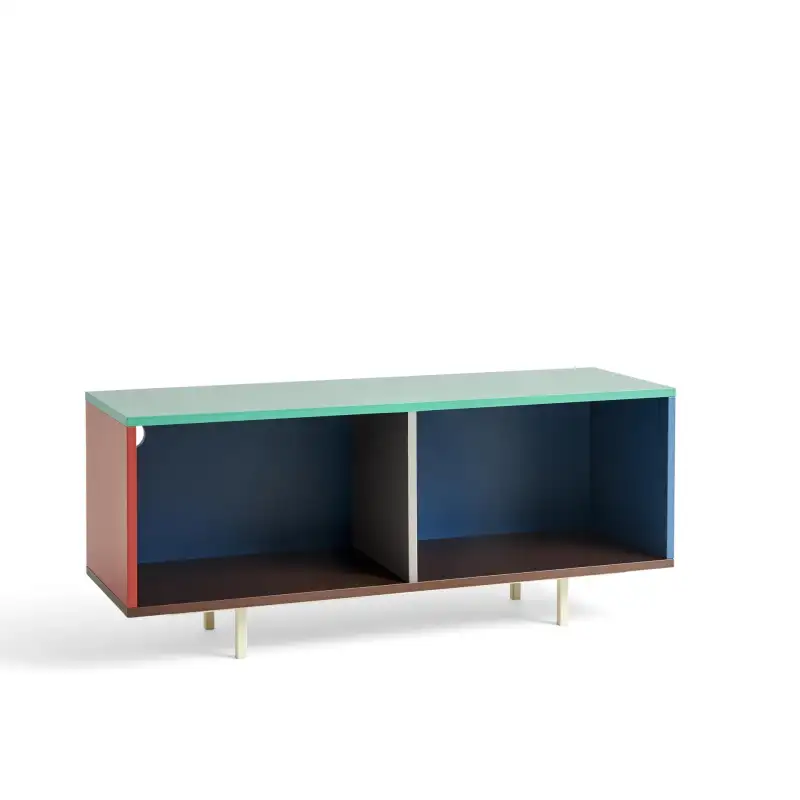 HAY Colour Cabinet M vloer met glazen deuren