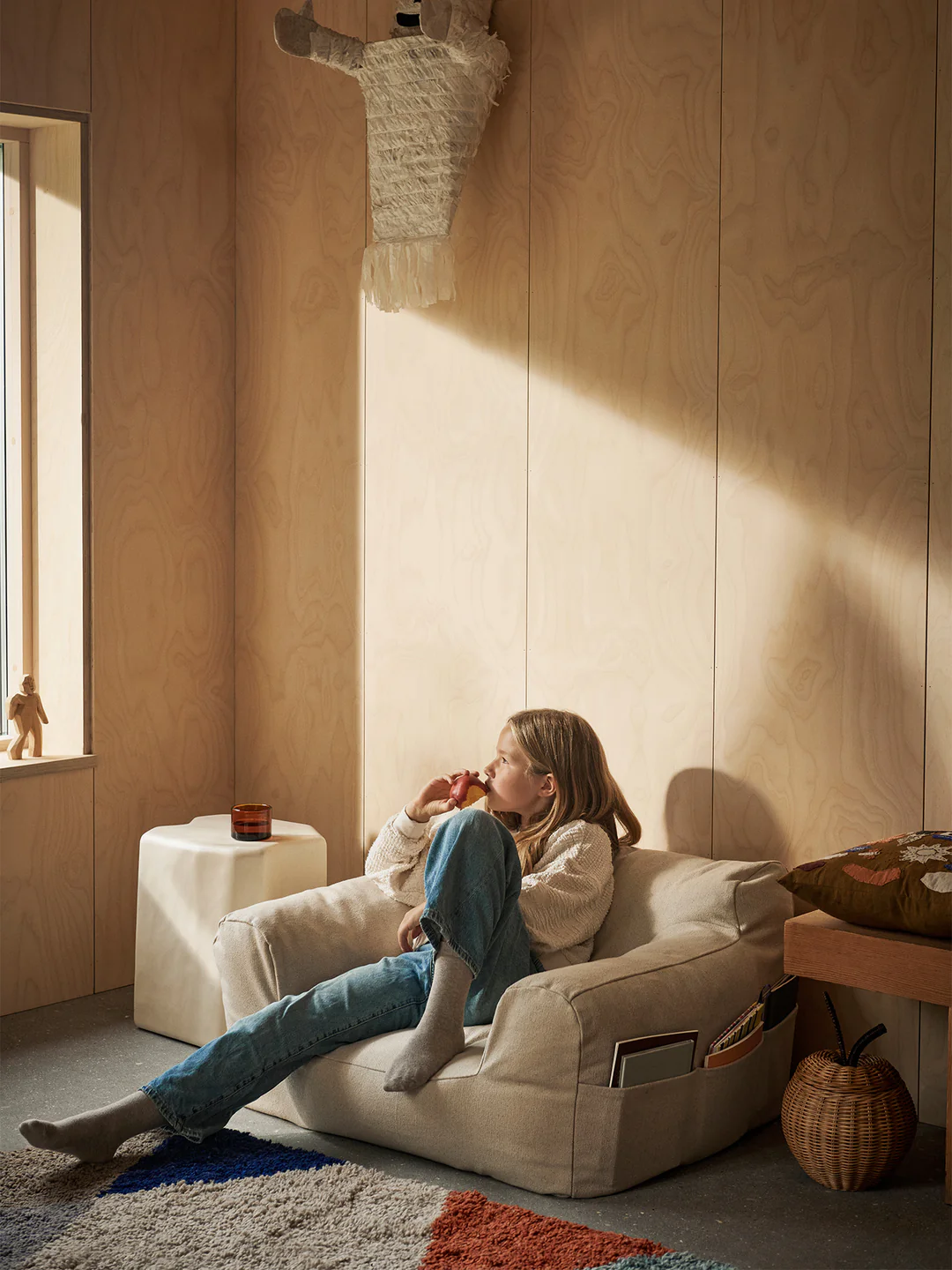 Ferm Living Billow Bean Bag - Off-white