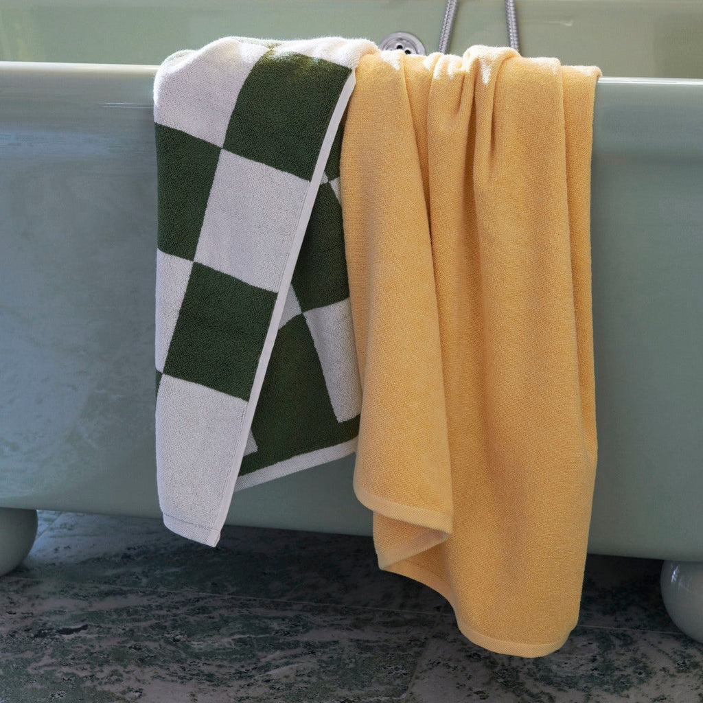 HAY Check Bath Mat (organic) 50 x 90 cm - Matcha