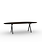 STUDIO HENK Blob eettafel - Slim X-type - Eiken gerookt gebeitst  220 x 100 cm