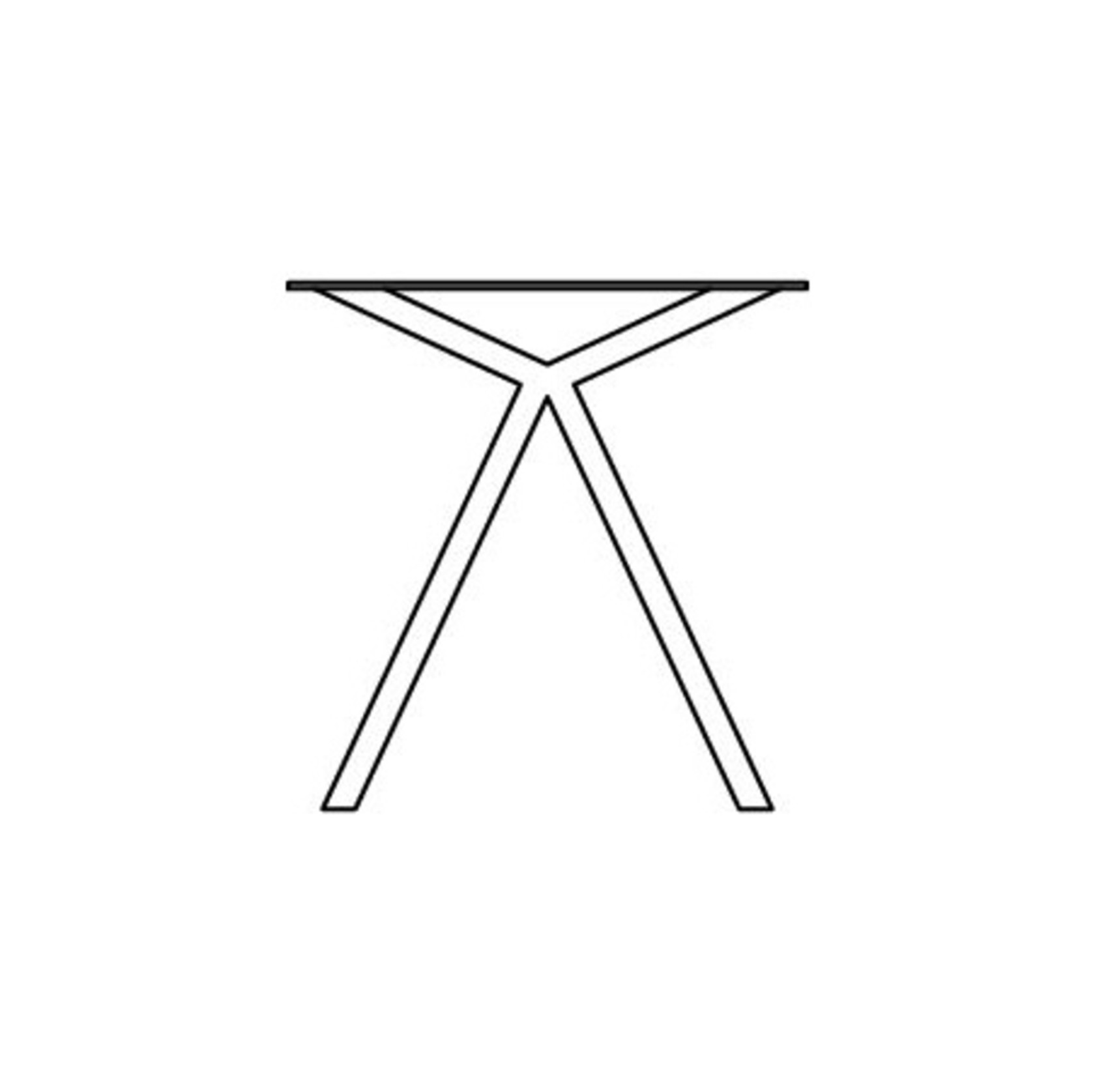 STUDIO HENK Blob eettafel - Slim X-type - Eiken gerookt gebeitst  220 x 100 cm