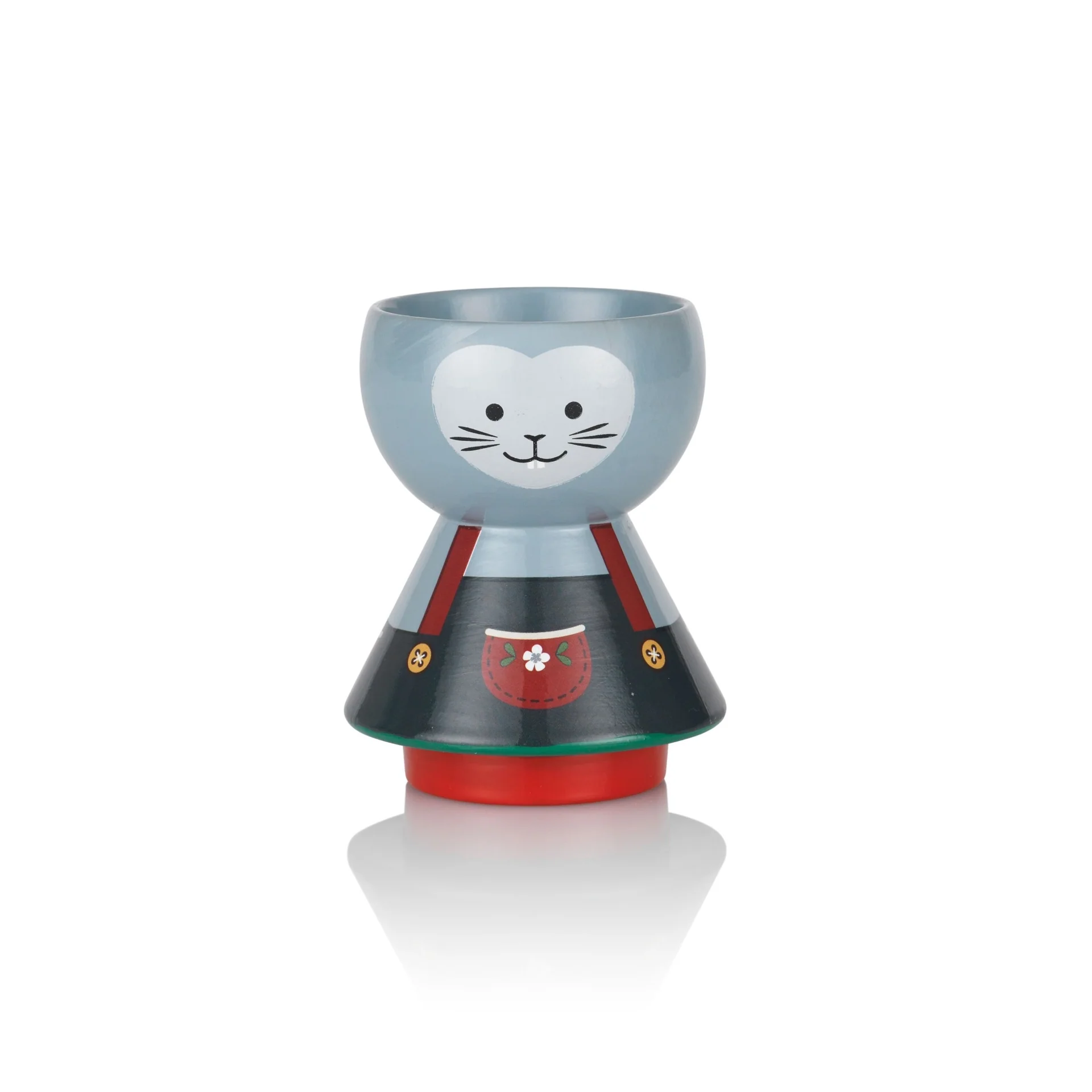 Lucie  Kaas Bordfolk egg holder Christmas Mouse Green