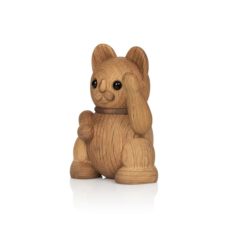 Lucie  Kaas Lucky Cat - Oak & Walnut