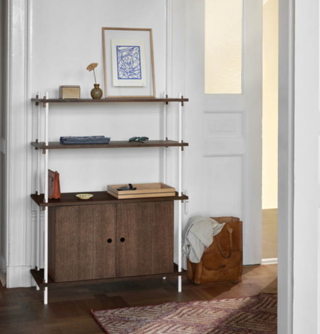 Moebe Shelving System – s.85.1.B - Smoked Oak