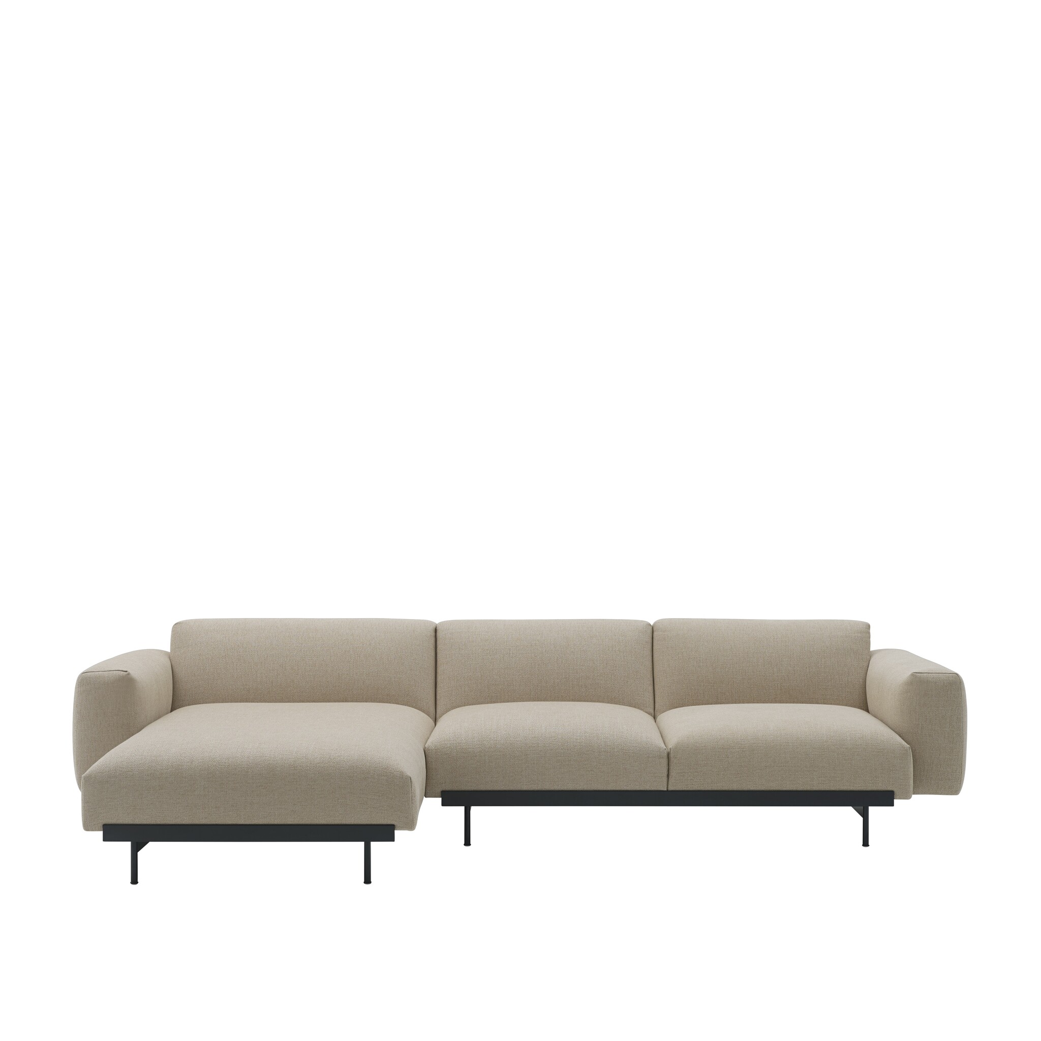 Muuto In Situ Sofa 3-Seater Configuration 7 - Ecriture 240/Black incl. 4 cushions