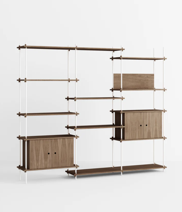 Moebe Shelving System – s.200.3.B Smoked Oak