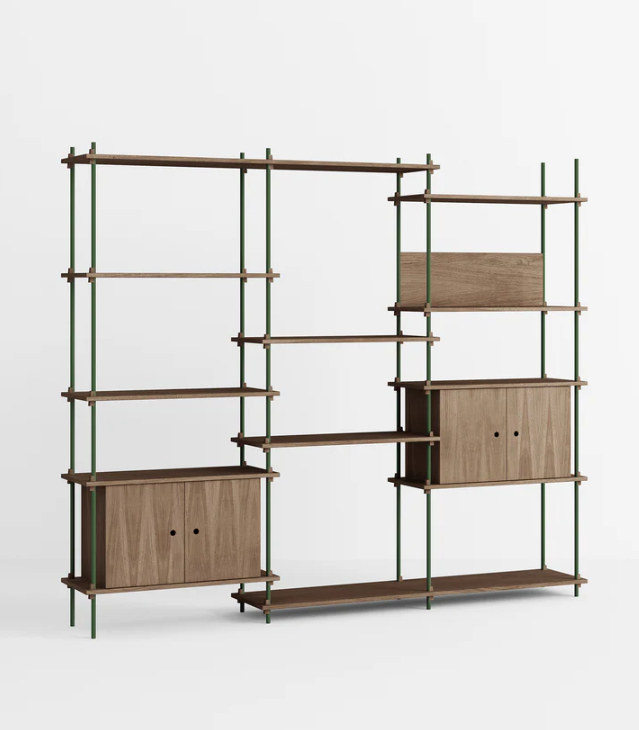 Moebe Shelving System – s.200.3.B Smoked Oak