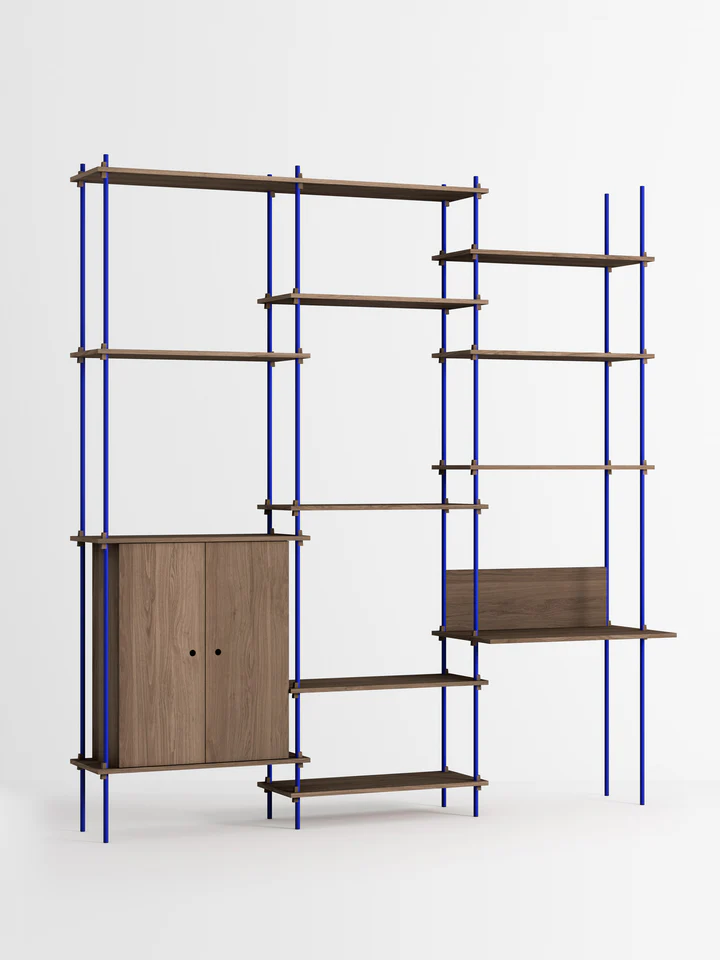 Moebe Shelving System – s.255.3.E Smoked Oak