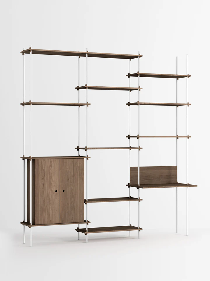 Moebe Shelving System – s.255.3.E Smoked Oak