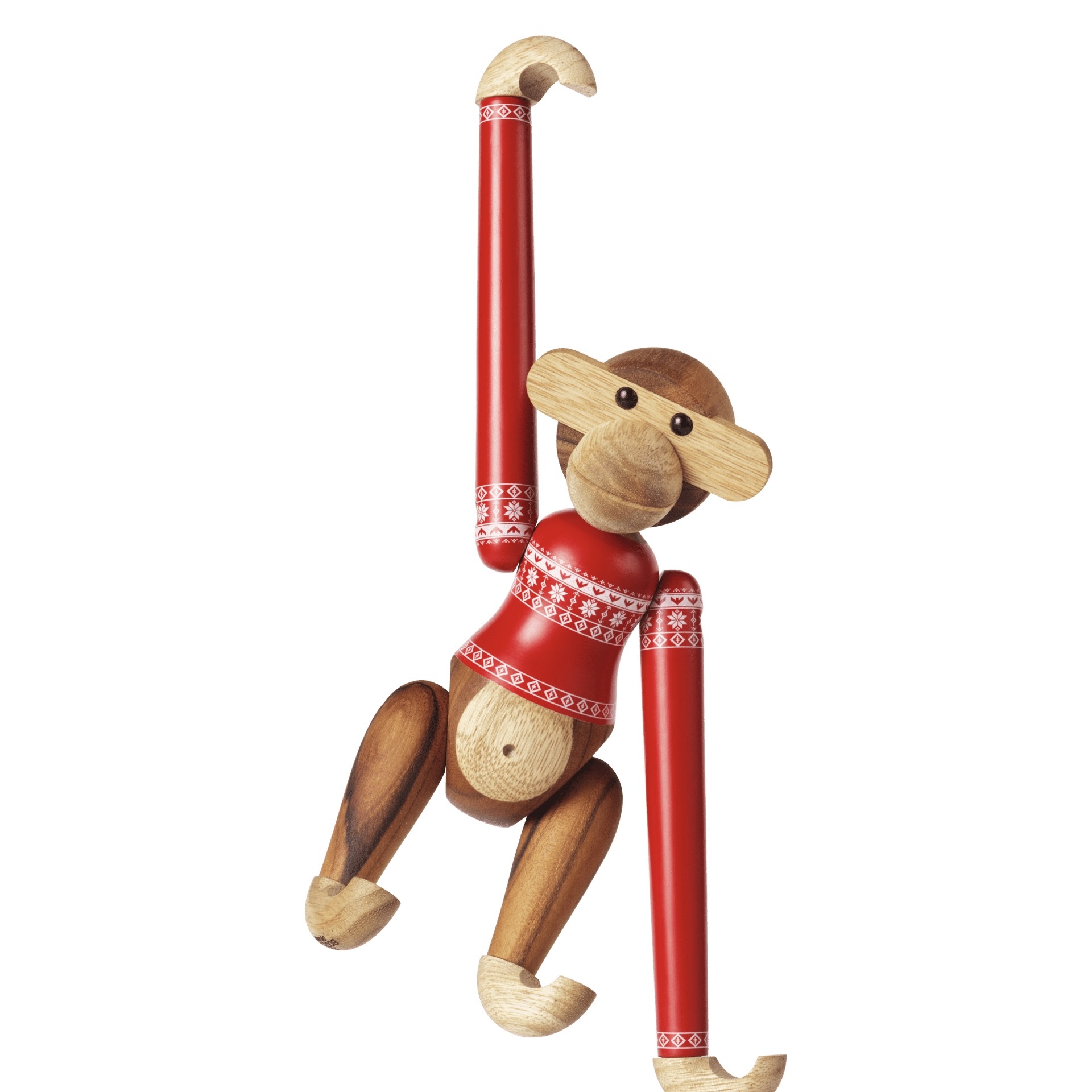 Kay Bojesen Christmas Jumper Monkey 2024 Small - Teak/Limba