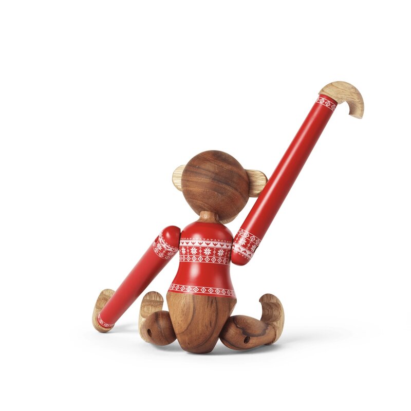 Kay Bojesen Christmas Jumper Monkey 2024 Small - Teak/Limba