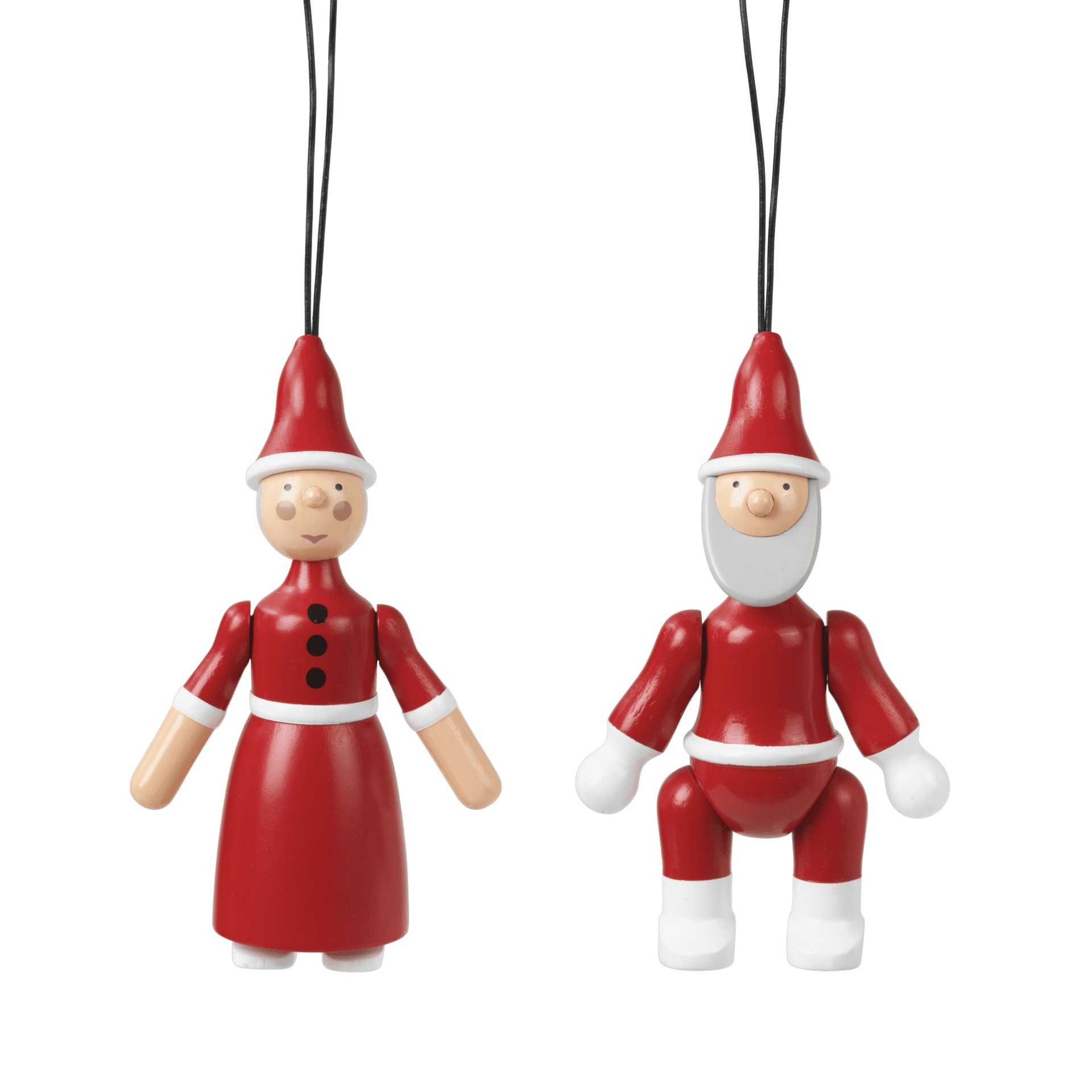 Kay Bojesen Santa Claus and Santa Clara - Red/White