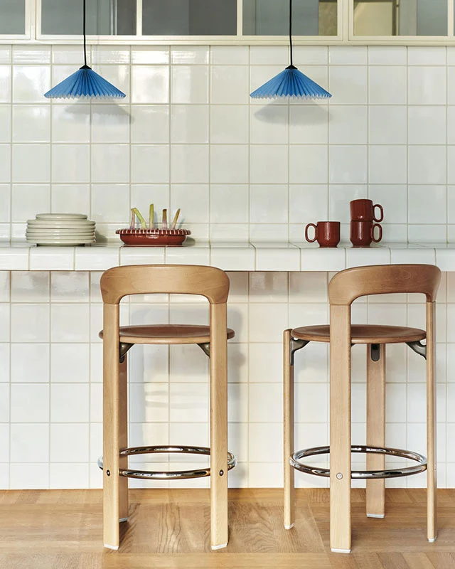 HAY Rey Bar Stool 75 Slate Blue