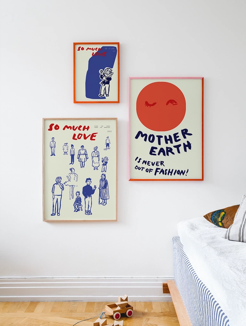 PAPER COLLECTIVE So Much Love - 50x70 Art print