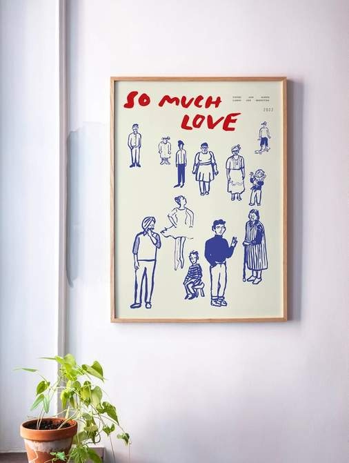 PAPER COLLECTIVE So Much Love - 50x70 Art print
