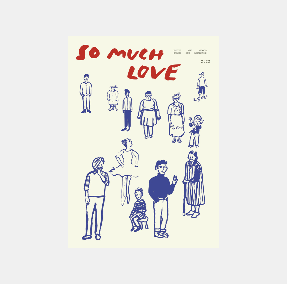 PAPER COLLECTIVE So Much Love - 50x70 Art print