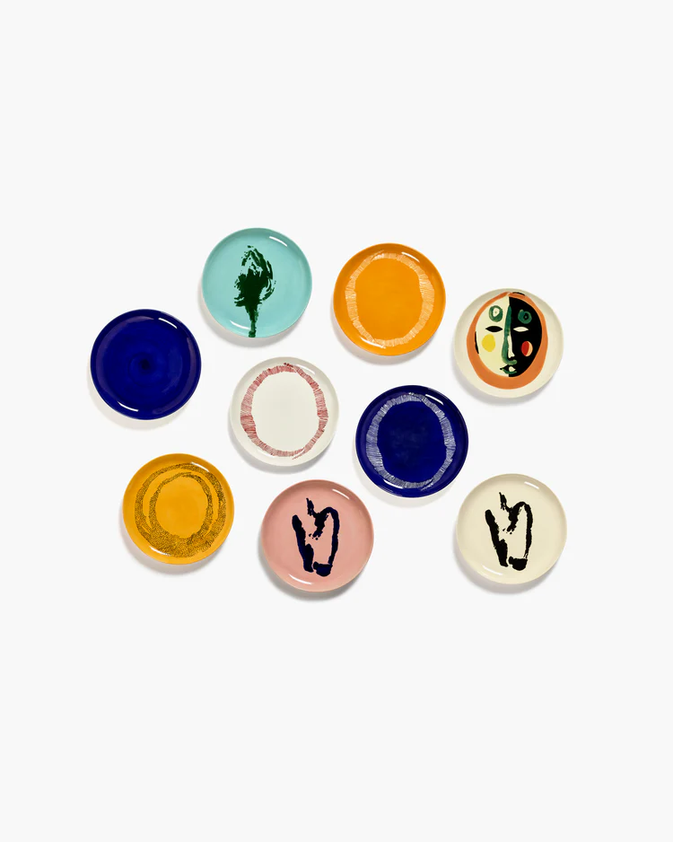 Serax VOORGERECHTBORD WIT - RODE STREPEN FEAST