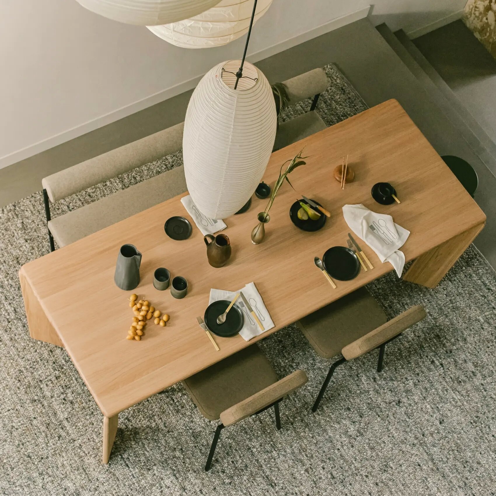 STUDIO HENK Eettafel rechthoekig - Soft - 240 x 90 cm - ronde rand - Eiken natural light hardwax olie