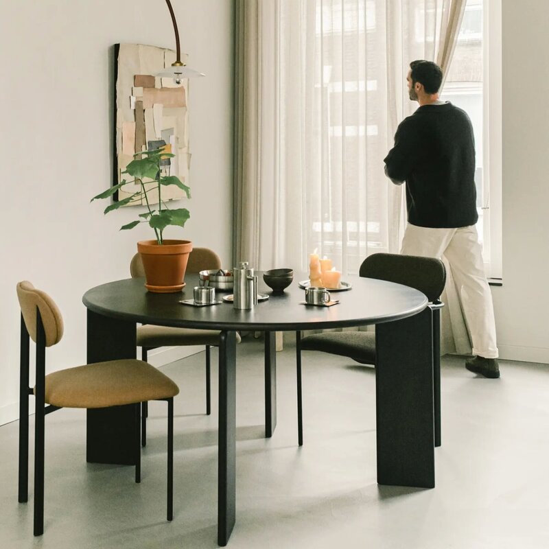 STUDIO HENK Eettafel rechthoekig - Soft - 240 x 90 cm - ronde rand - Eiken natural light hardwax olie