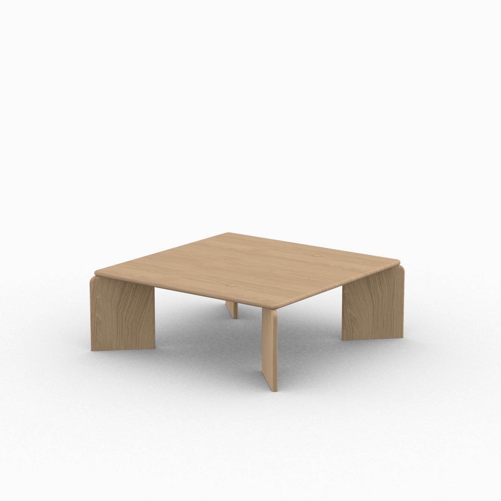 STUDIO HENK Soft coffee table 90 - vierkant - eiken hardwax olie naturel light 3041