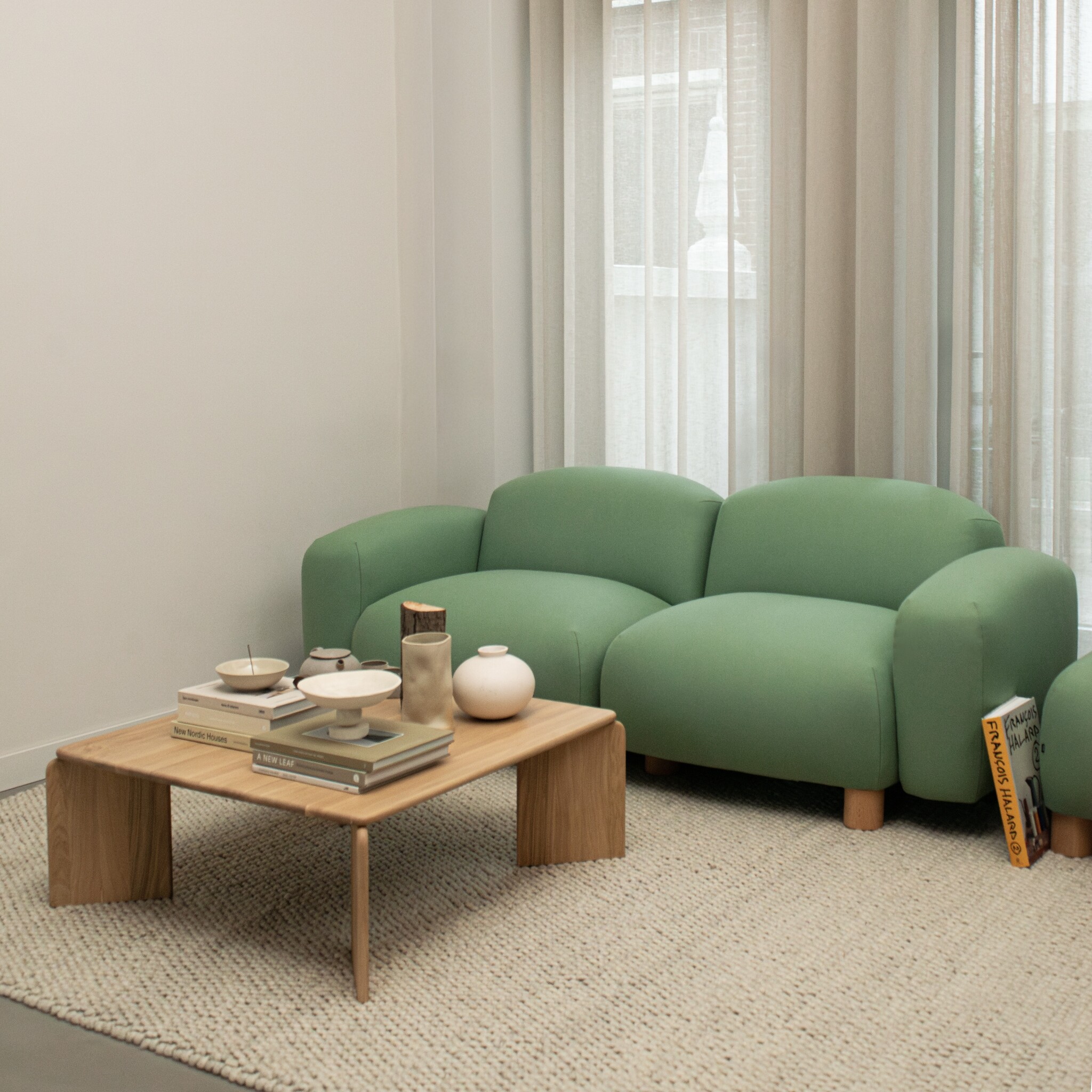 STUDIO HENK Soft coffee table 90 - vierkant - eiken hardwax olie naturel light 3041