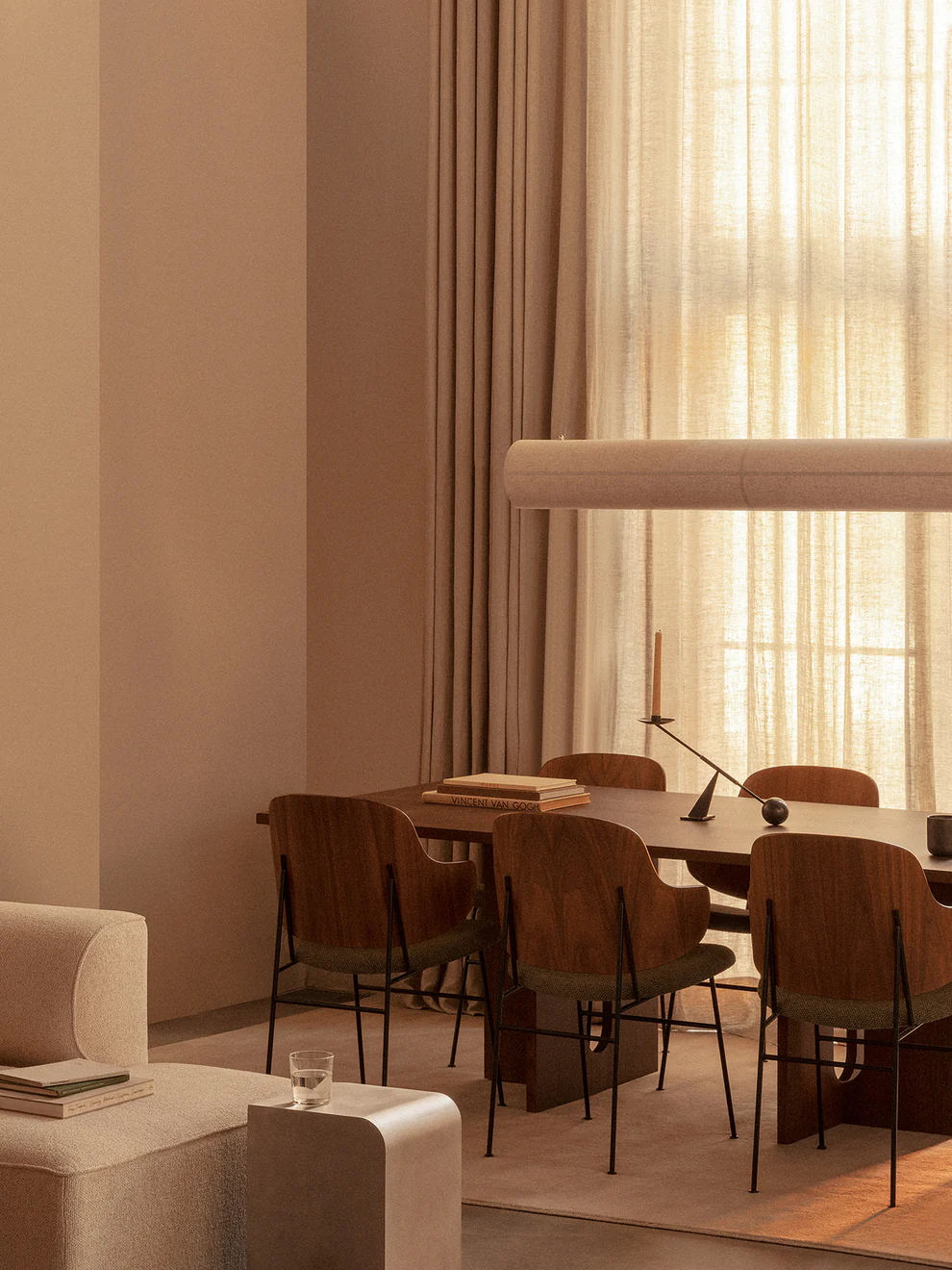 Audo Copenhagen Hashira Linear Pendant Lamp, Raw