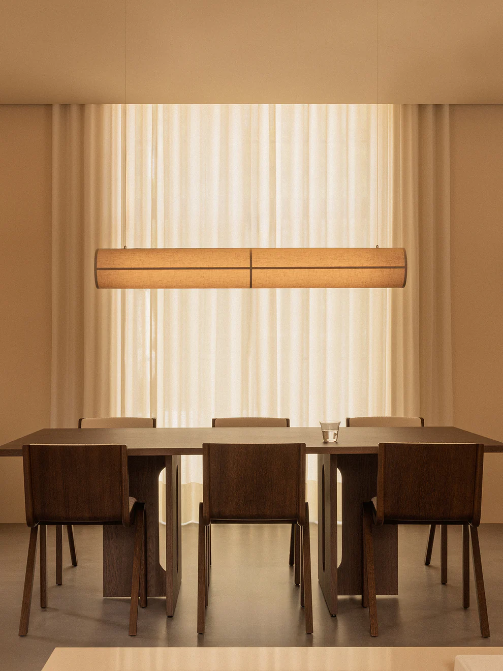 Audo Copenhagen Hashira Linear Pendant Lamp, Raw