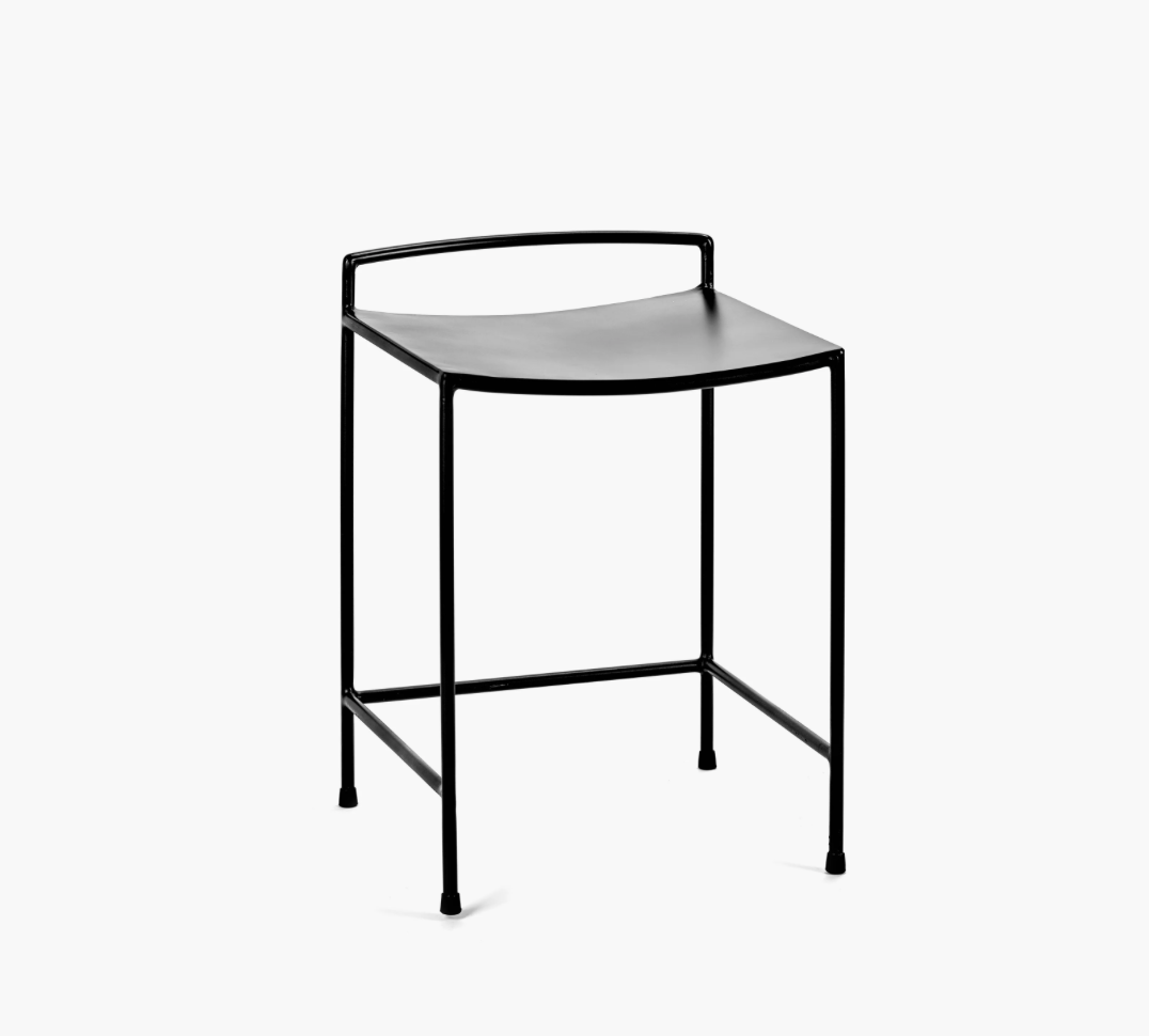 Serax Stool Metal Black Nello Metal Sculptures