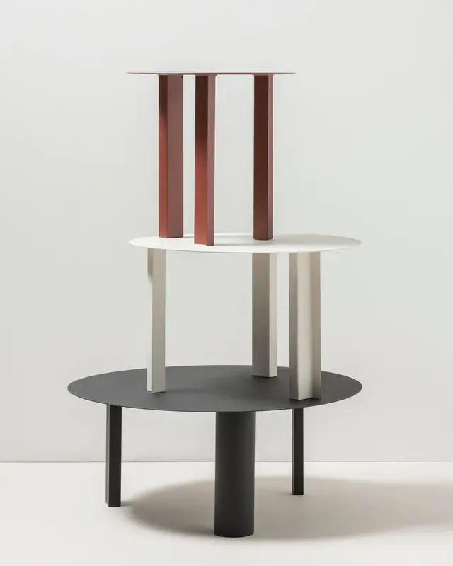 Serax Side Table S - Red Tubes