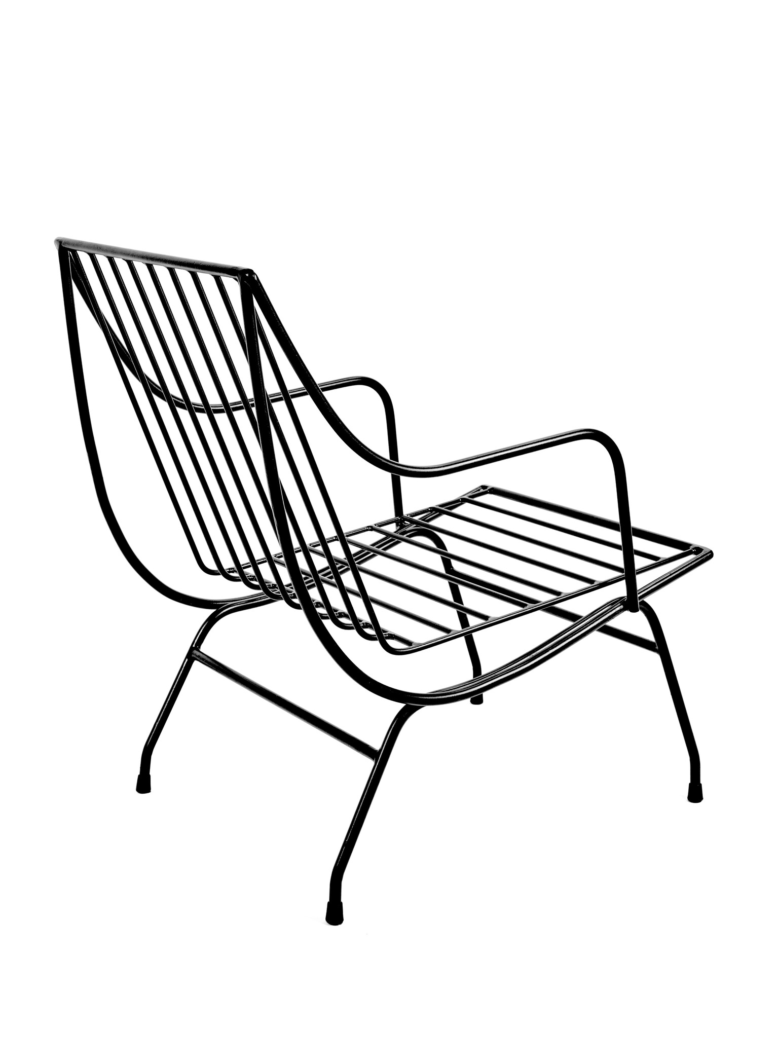 Serax Lounge Chair with Cushion White Stresa Metal Sculptures