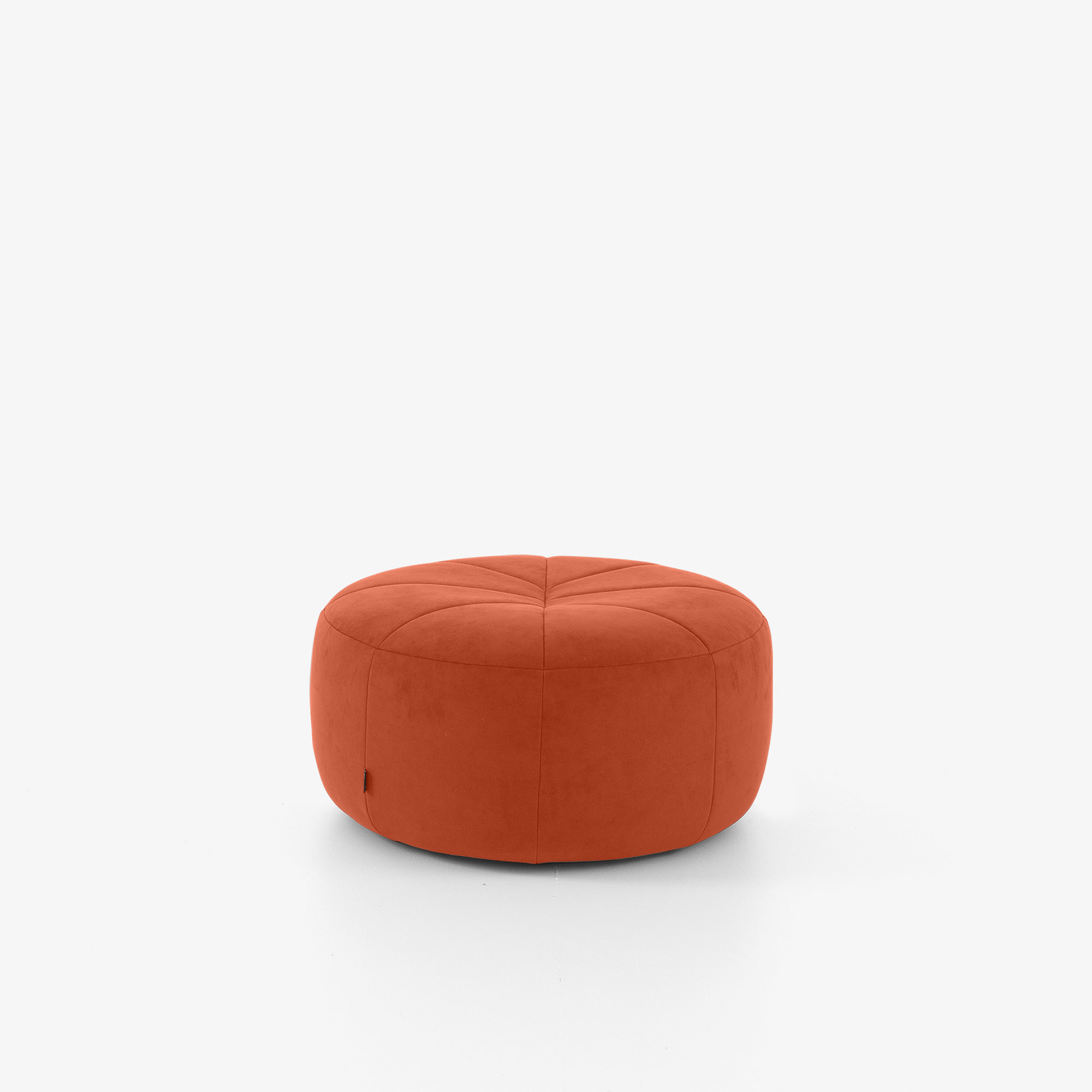 Ligne Roset Pumpkin Ottoman - Alcantara Orange
